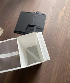 Divers boîtes de rangement en tissu pliables IKEA
