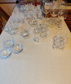 Divers assortiment de verre en bon état
