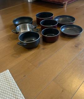 Divers casseroles et poêles à induction