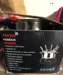 Electroménager appareil a fondue