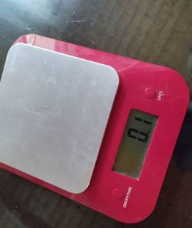 Electroménager balance de cuisine rouge