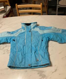 Equipements pour Bébé, Enfants, Puériculture anorak fille bleu ciel marque Spyder, taille 110cm ou 5 ans Chaud