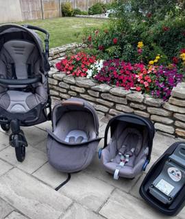 Equipements pour Bébé, Enfants, Puériculture poussette 3 roues tout terrain