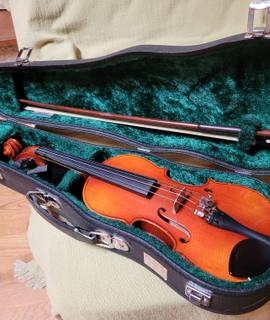 Instruments de musique violon pour enfant 1/8 avec archet et étui rigide