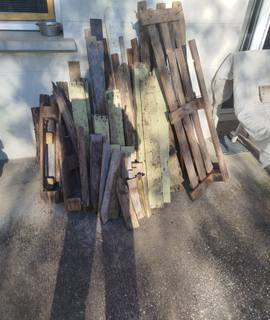 Jardinage chutes de bois