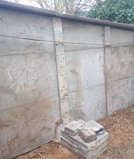 Jardinage garage en plaques fibro ciment