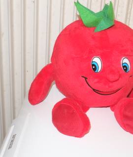 Jeux, Jouets peluche pour enfant (jamais utilisée) sujet tomate