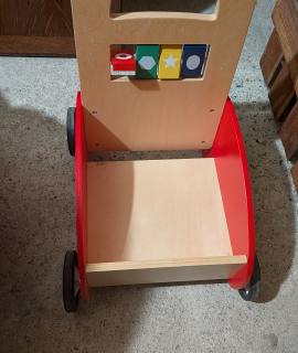 Jeux, Jouets chariot bois