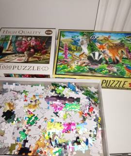Jeux, Jouets puzzle 1000 et 500 pièces