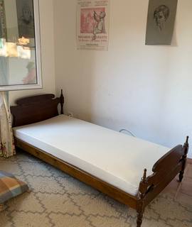 Literie lit en bois une place avec sommeil et matelas