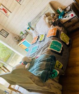 Literie lit en bois massif