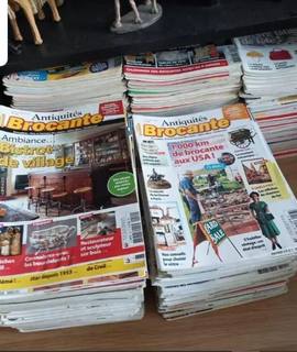 Livres-Revues gros lot de magazines antiquités/brocante