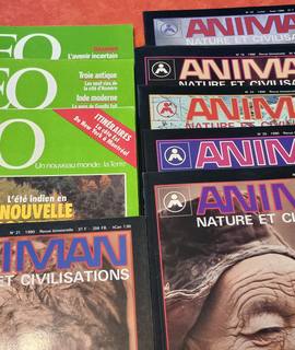 Livres-Revues magazines Animan et Geo années 1990