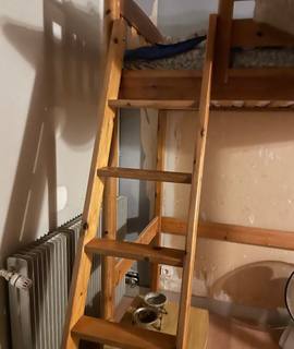 Literie mezzanine bois très belle qualite