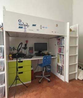 Literie lit/bureau enfant mezzanine IKEA STUVA