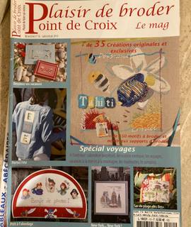 Livres-Revues revue points de croix et livres sur le point de croix