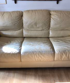 Meubles canapé lit en cuir 3 places