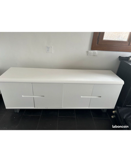 Meubles meuble blanc laqué Te