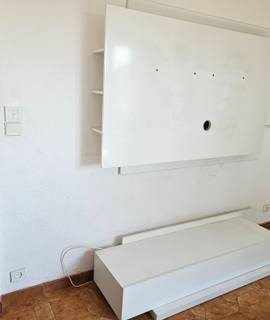 Meubles meuble télé en 2 parties laqué blanc