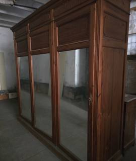 Meubles armoire 3 portes vitrées