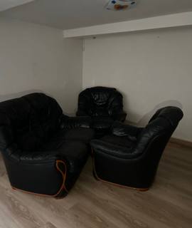 Meubles canapé cuir + fauteuil cuir