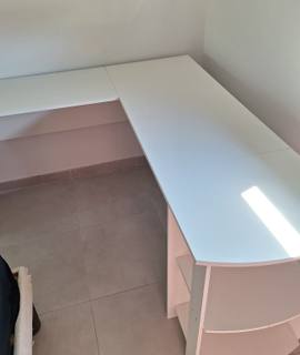 Meubles bureau d'angle blanc excellent état