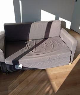 Meubles canapé convertible gris