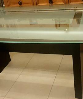 Meubles table en verre 6 personnes