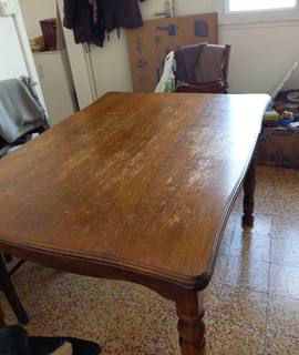 Meubles table bois massif rectangle