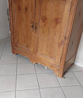 Meubles armoire bois blanc