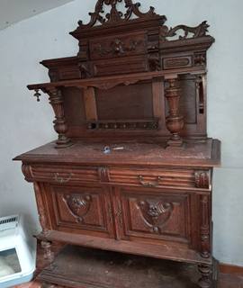 Meubles buffet ancien deux corps