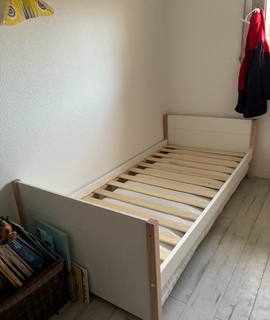 Meubles lit gigogne 90x200 avec matelas d