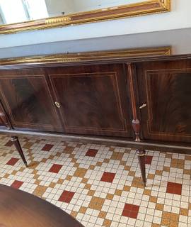 Meubles meuble vaisselle en bois laqué