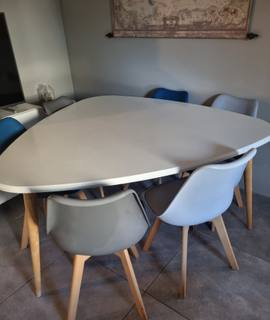 Meubles table salle à manger+6 chaises style scandinave