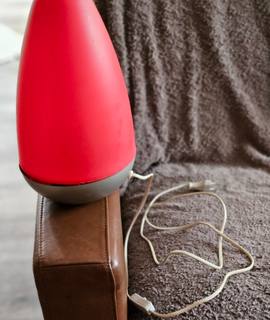 Meubles lampe rouge en forme d  oeuf
