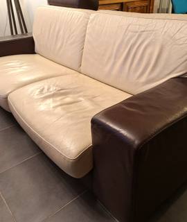 Meubles canapé cuir 3 places