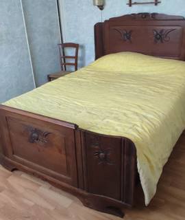 Meubles lit bois massif 140x190