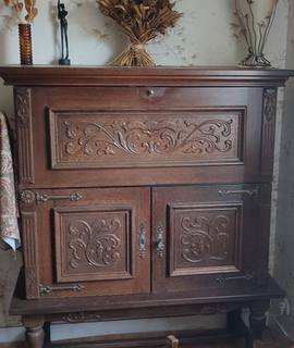 Meubles meuble bar chêne massif