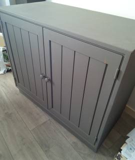 Meubles petit meuble gris