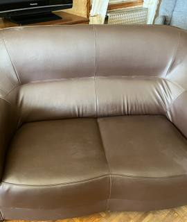 Meubles canape marron 2 places