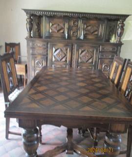 Meubles mobilier salle a manger Grande table, 6 chaises , 1 meuble grand rangement