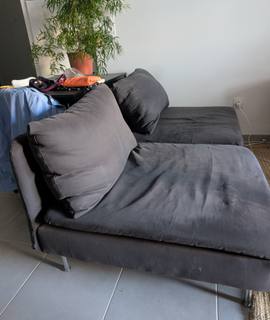 Meubles canapé gris bon état