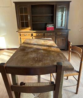 Meubles À donner buffet et table bois massif et 12 chaises