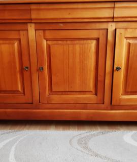 Meubles enfilade merisier 3 tiroirs 3 portes