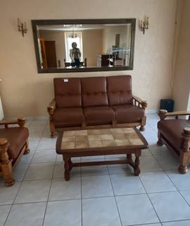 Meubles salon cuir convertible