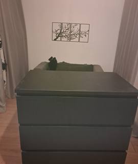 Meubles commode 4 tiroirs noir