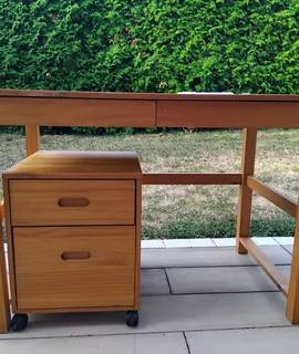 Meubles bureau pin massif avec tiroir