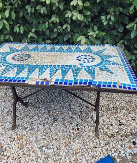 Meubles table de jardin 120x70 cm en fer