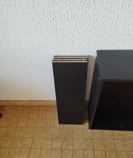 Meubles bibliothèque Ikea noir 2m02