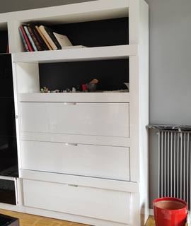 Meubles meuble living moderne blanc